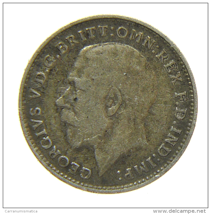 GREAT BRITAIN 3 PENCE 1916 SILVER - F. 3 Pence