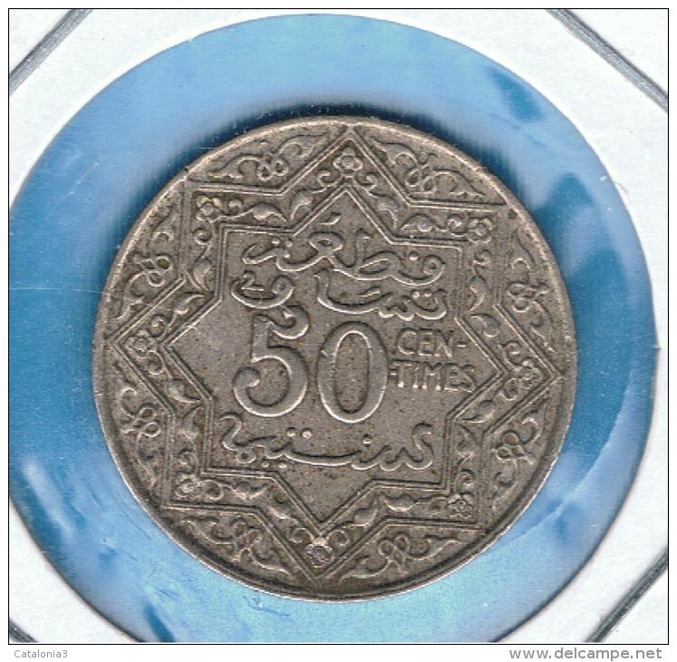 MARRUECOS - MOROCCO -  50 Centimes ND (1921) Y#35.1 - Marruecos