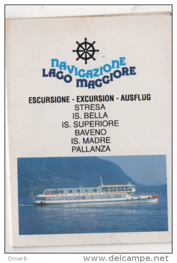 Alt407 Orario, Timetable | Traghetto, Ferry, Bateau Lago Maggiore | 1995 | Stresa, Baveno, Pallanza, Isole Borromee - Europa