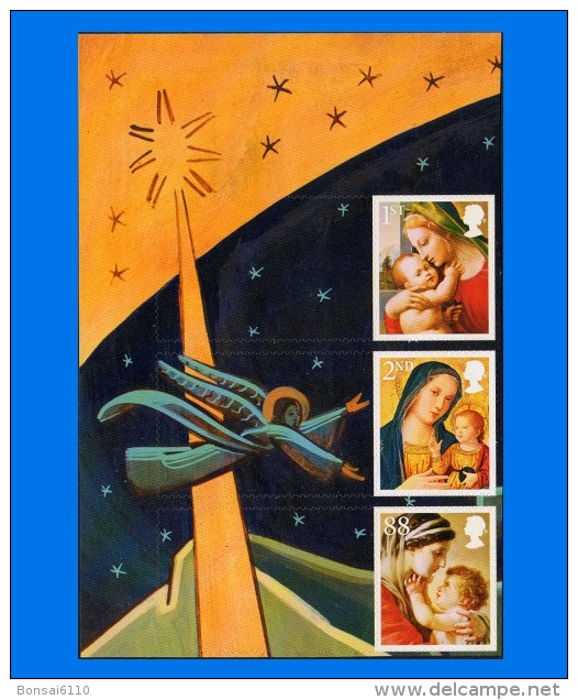GB 2013-0008, Christmas "Madonna & Child" Generic Sheet, Block Of 3 Stamps MNH With Label - Ungebraucht