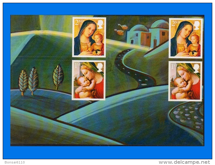 GB 2013-0009, Christmas "Madonna & Child" Generic Sheet, Block Of 4 Stamps MNH With Label - Unused Stamps