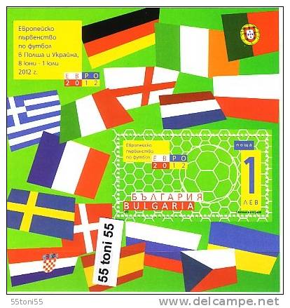 Bulgaria / Bulgarie 2012, Europ&#1077;an Soccer Championship, S/S – MNH - Ungebraucht