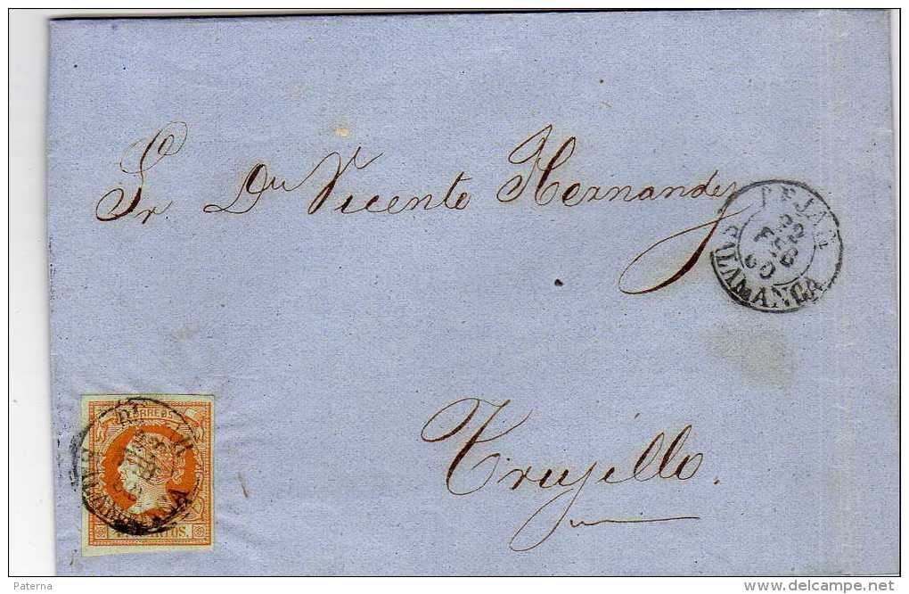 1083   Carta Entera Bejar 1860 Salamanca - Briefe U. Dokumente