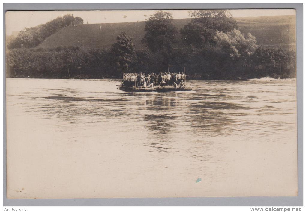 AG Brugg Militär Pontoniere Ca. 1924 Foto Fahrbetrieb - Brugg