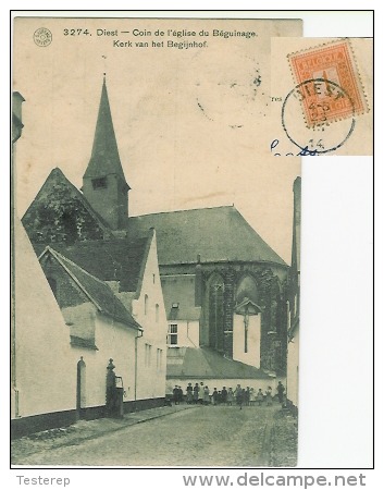 DIEST  Coin De L´église Du Béguinage  Kerk Van Het Begijnhof  1914 - Diest