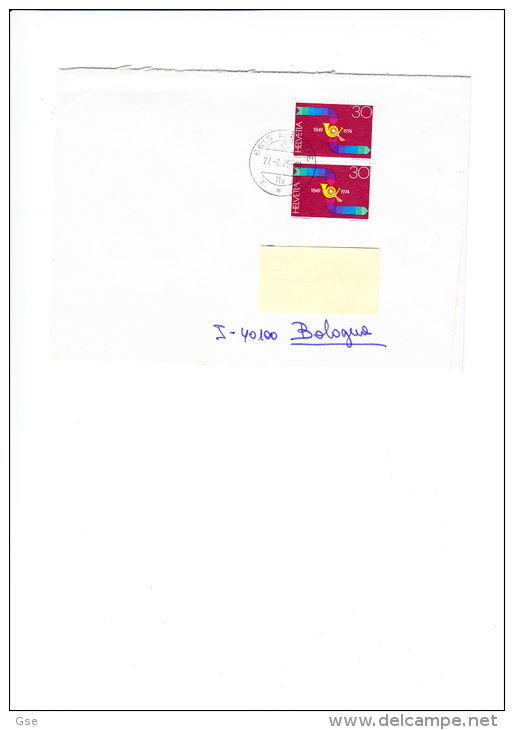 SVIZZERA  1975 Yvert 967 - Lettera Per L´Italia - Lettres & Documents