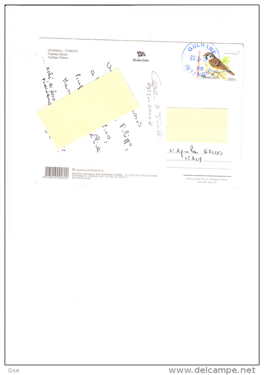 TURCHIA 2005 - Cartolina Per L'Italia - Uccello - Briefe U. Dokumente