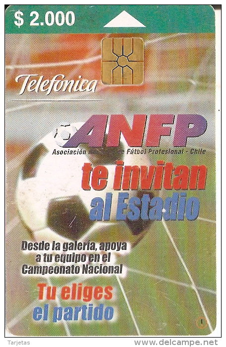 TARJETA DE CHILE DE FUTBOL  (FOOTBALL) - Cile