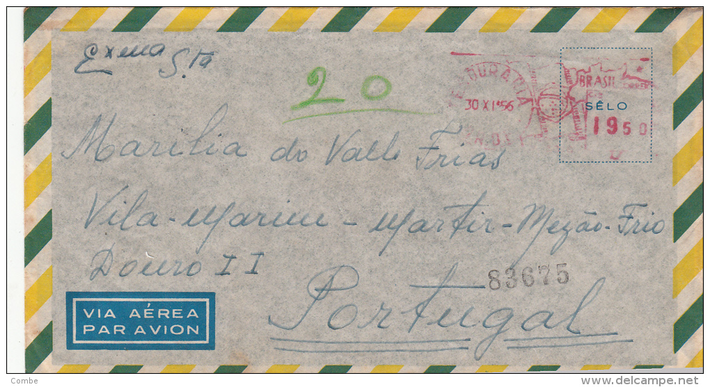 LETTRE  BRESIL 1956, , RIO- DOURO PORTUGAL /2124 - Cartas & Documentos