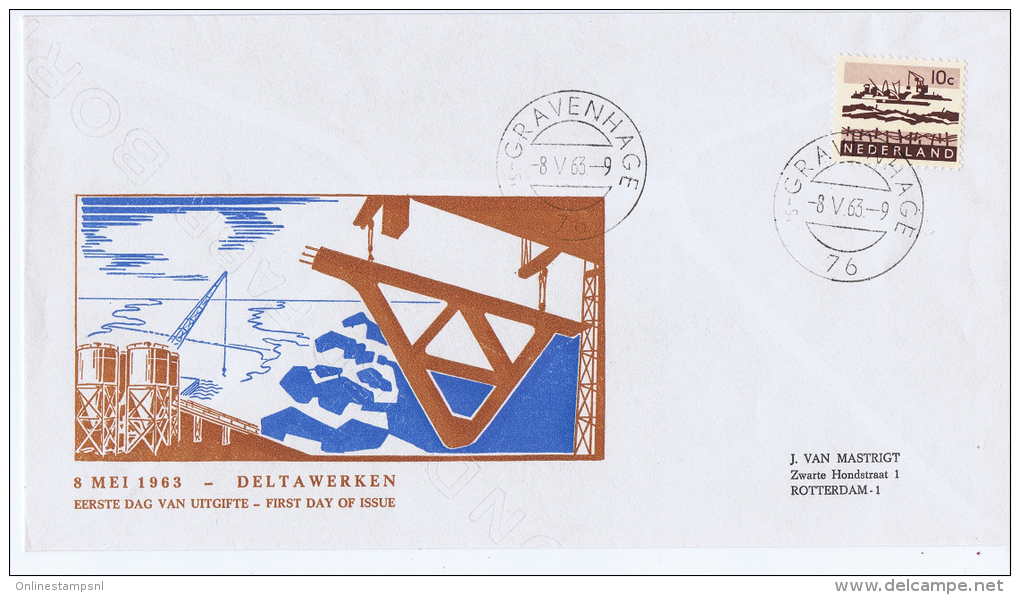 Netherlands: 1963 Geillustreerde FDc Delta Werken  Nr 794 - FDC