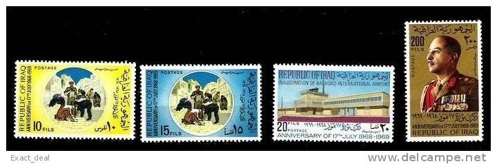 IRAQ IRAK 1969 Ahmed Hassan Al Baker Set SG 846-849 SC 506 - 509 MNH - Iraq