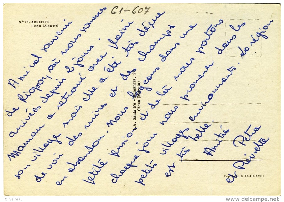 ARRECIFE - Riopar (Albacete) - 2 Scans ESPAÑA - Albacete