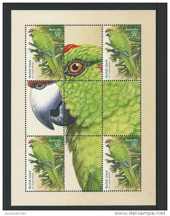 2005 Australian Parrots Mini Sheet Only Available From The Year Album For 2005  Complete Mint Unhinged Mini Sheet - Blocks & Sheetlets