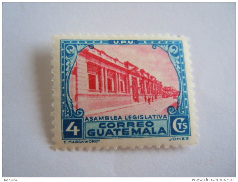Guatemala 1935-36 Série Courante Parlement Yv 277 MNH ** - Guatemala