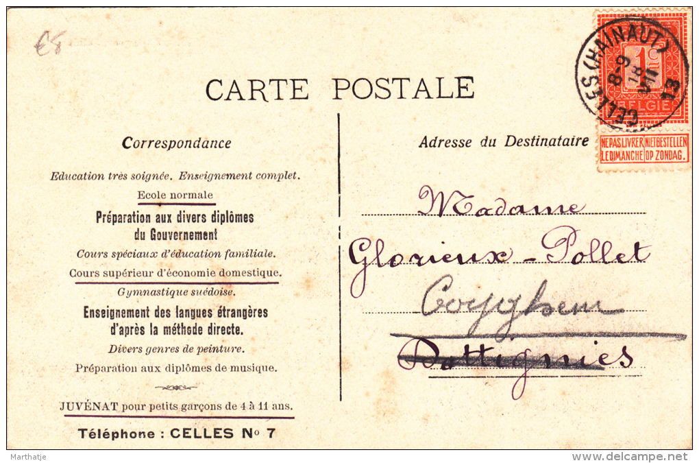 CELLES - Pensionnat De La Visitation ° - Celles