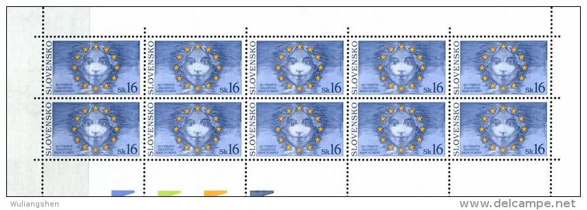 CZ1608 Slovakia 1999 EU Countries Sheet 10v MNH - Nuevos