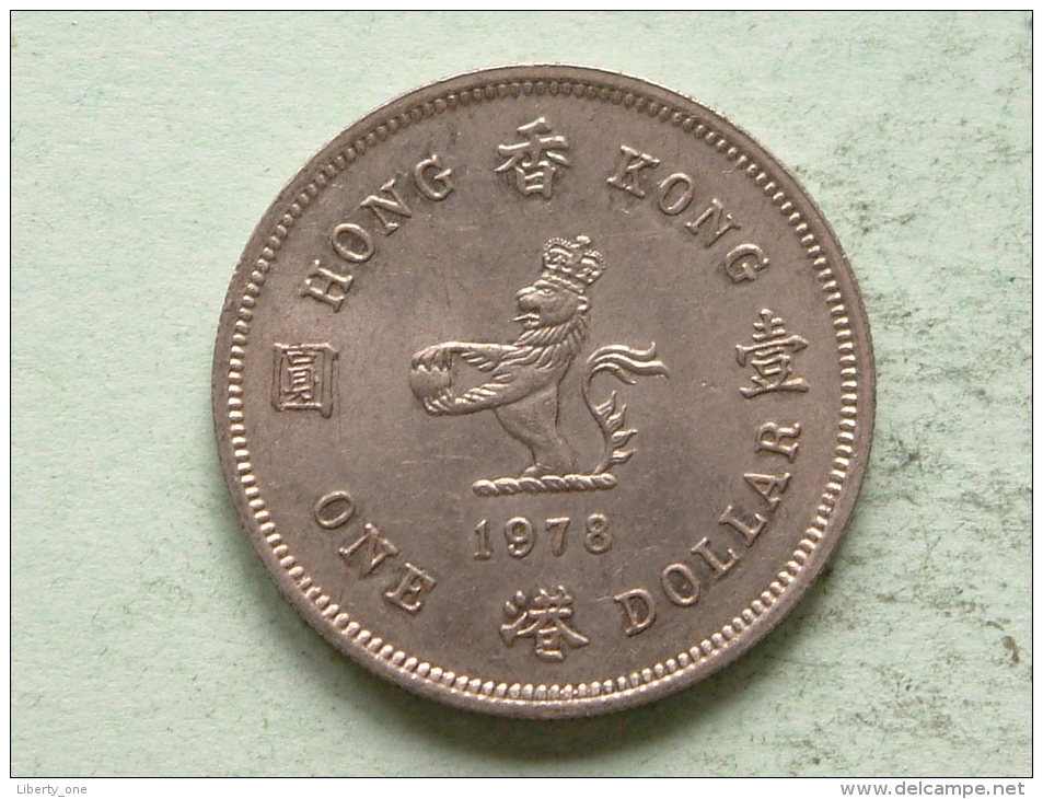 1978 - 1 DOLLAR / KM 43 ( Uncleaned - For Grade, Please See Photo ) ! - Hongkong