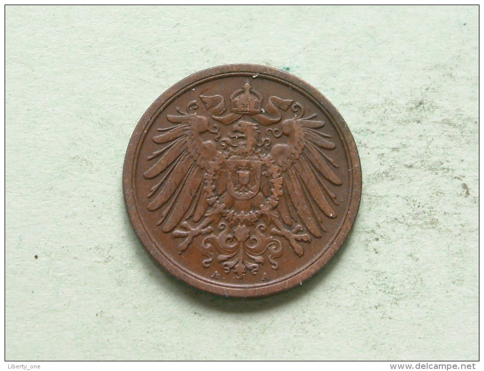 1904 A - 2 PFENNIG / KM 16 ( Uncleaned - For Grade, Please See Photo ) ! - 2 Pfennig