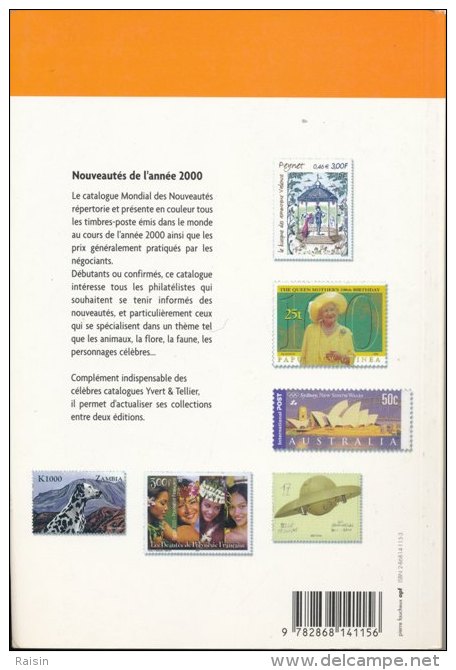 Catalogue Yvert Des Timbres De L´année 2000  TBE - Francia