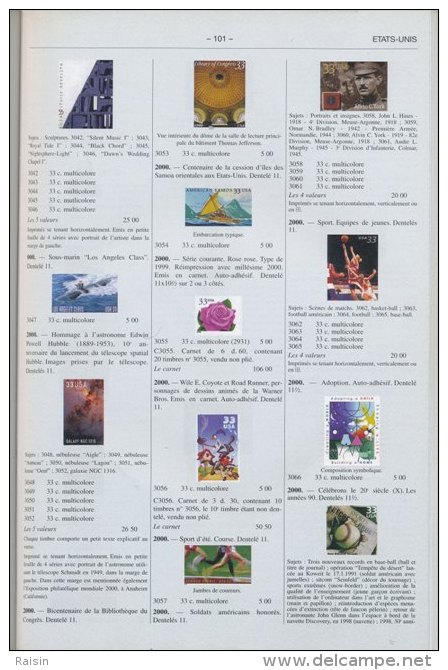 Catalogue Yvert Des Timbres De L´année 2000  TBE - Francia