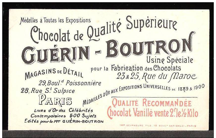 N° 54 CLEVELAND PRESIDENT DES ETATS UNIS / USA      CHOCOLAT GUERIN  BOUTRON - Guerin Boutron