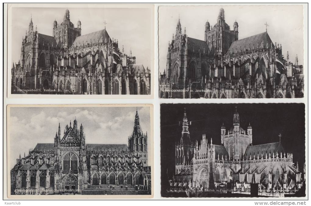 8 VERSCHILLENDE ANSICHTEN :  ´s- Hertogenbosch - BASILIEK ST. JAN KATHEDRAAL -  DEN BOSCH - Noord-Brabant - NL - 's-Hertogenbosch