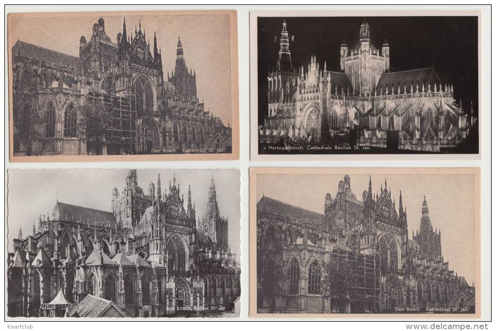 8 VERSCHILLENDE ANSICHTEN :  ´s- Hertogenbosch - BASILIEK ST. JAN KATHEDRAAL -  DEN BOSCH - Noord-Brabant - NL - 's-Hertogenbosch