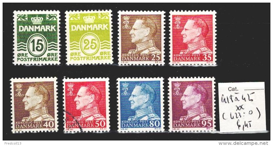 Danemark 418 à 425 ** Côte 6.45 € ( 423 : Oblitéré ) - Ungebraucht