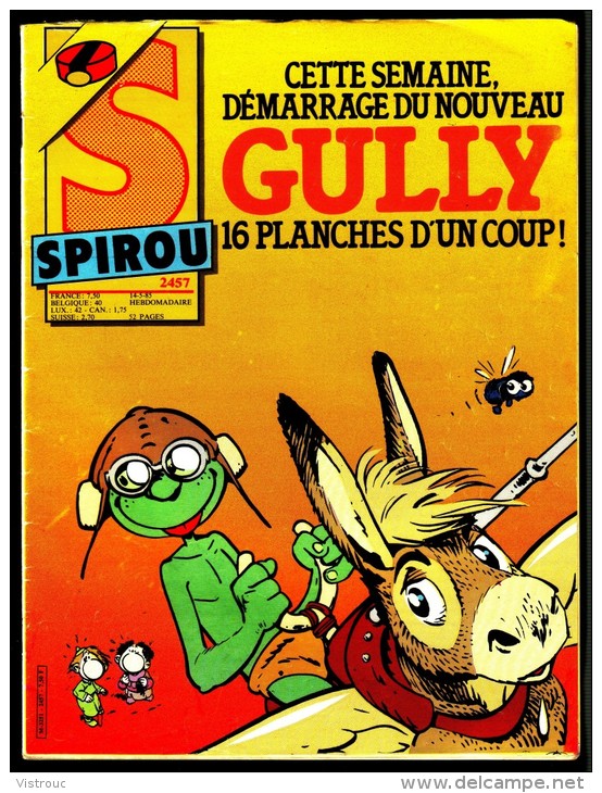 SPIROU N° 2457 -  Année 1985  - Couverture " GULLY " De DODIER Et MAYKO. - Spirou Magazine