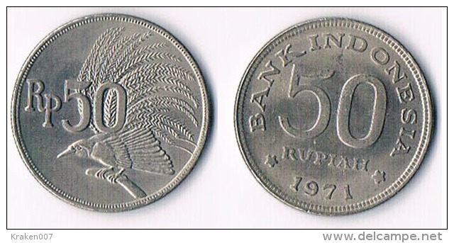 INDONESIA  50 Rupiah 1971 - Indonésie