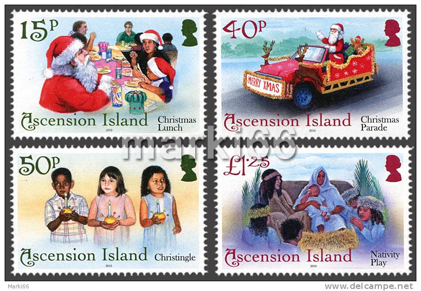 Ascension Island - 2010 - Christmas - Mint Stamp Set - Ascension