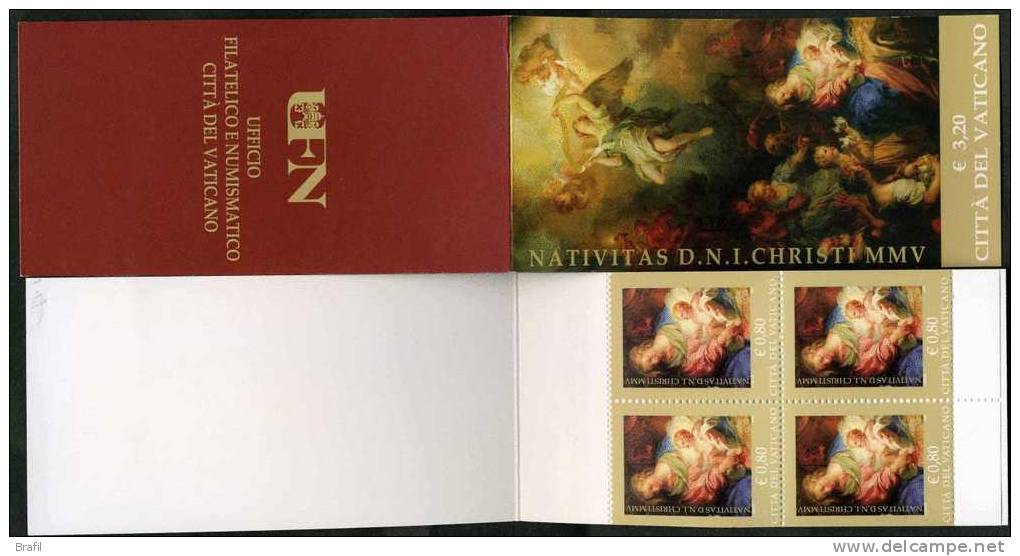 2005 Vaticano Libretto Natale, Nuovo (**) - Markenheftchen