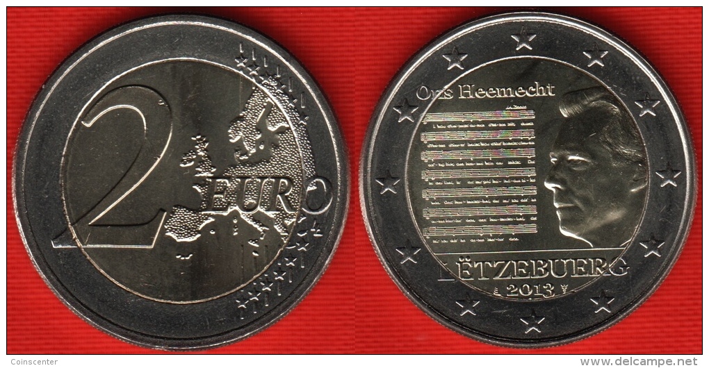 Luxembourg 2 Euro 2013 "National Anthem" BiMetallic UNC - Luxemburg