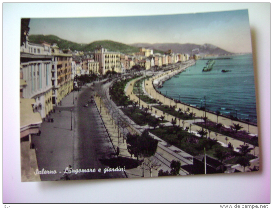 SALERNO CAMPANIA   NON  VIAGGIATA  COME DA FOTO  ACQUERELLATA - Salerno