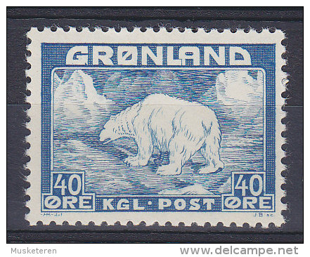 Greenland 1946 Mi. 27, 40 Ø Eisbär Polar Bear, MH* - Neufs