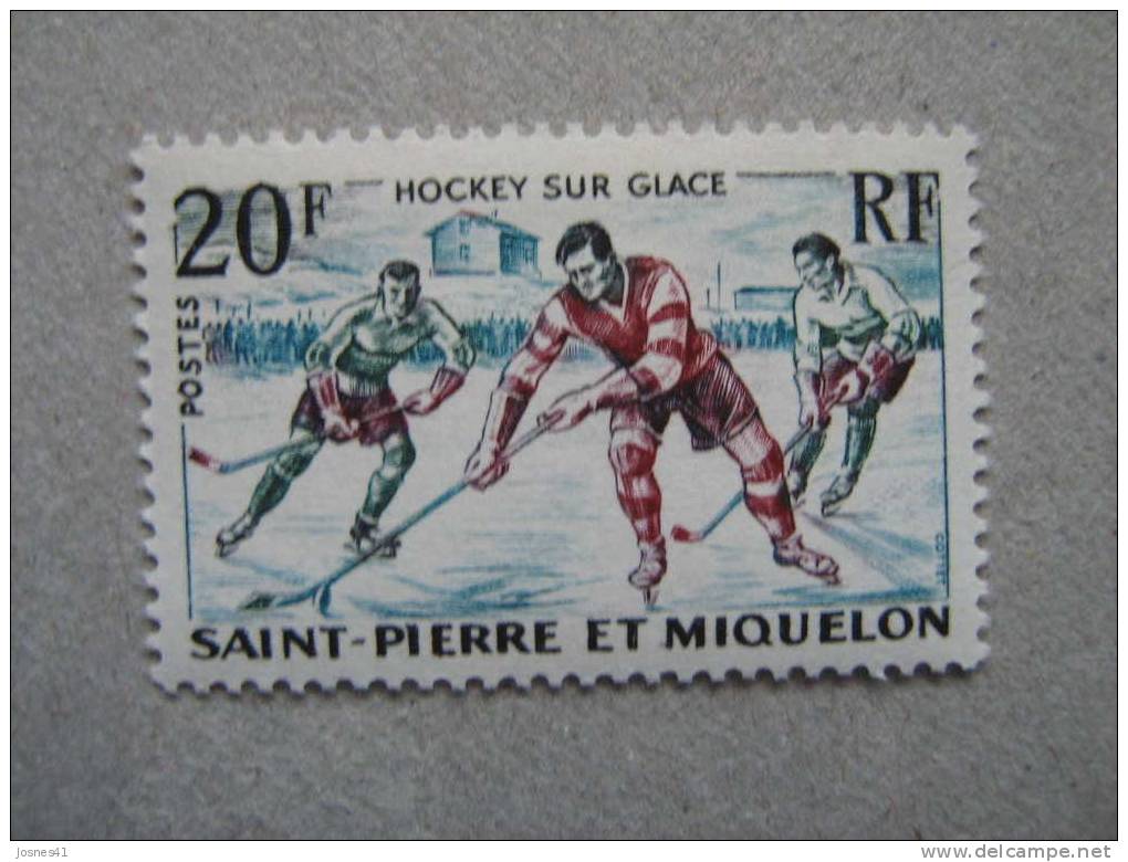 1959  SPM   P 360 * *   Hockey Sur Glace - Unused Stamps