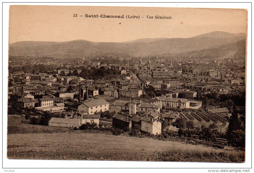 CP, 42, SAINT-CHAMOND, Vue Générale, Ecrite En 1922 - Saint Chamond