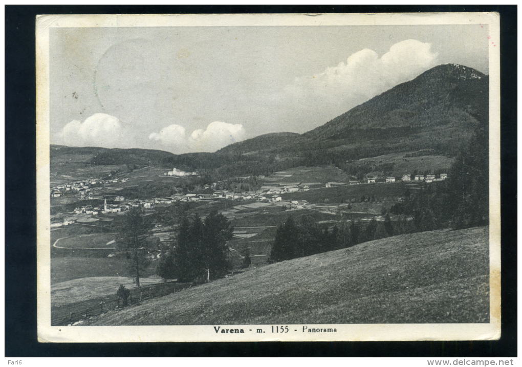 T1461 CARTOLINA TRENTO VARENA PANORAMA FG. V. - Trento