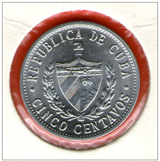 CUBA / KUBA *** 5 / CINCO CENTAVOS  1971 ***   Alu - KM# 34 - Cuba