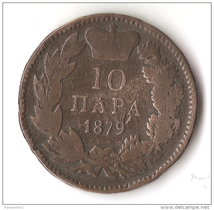 SERBIE  10 PARA  1879 - Serbie