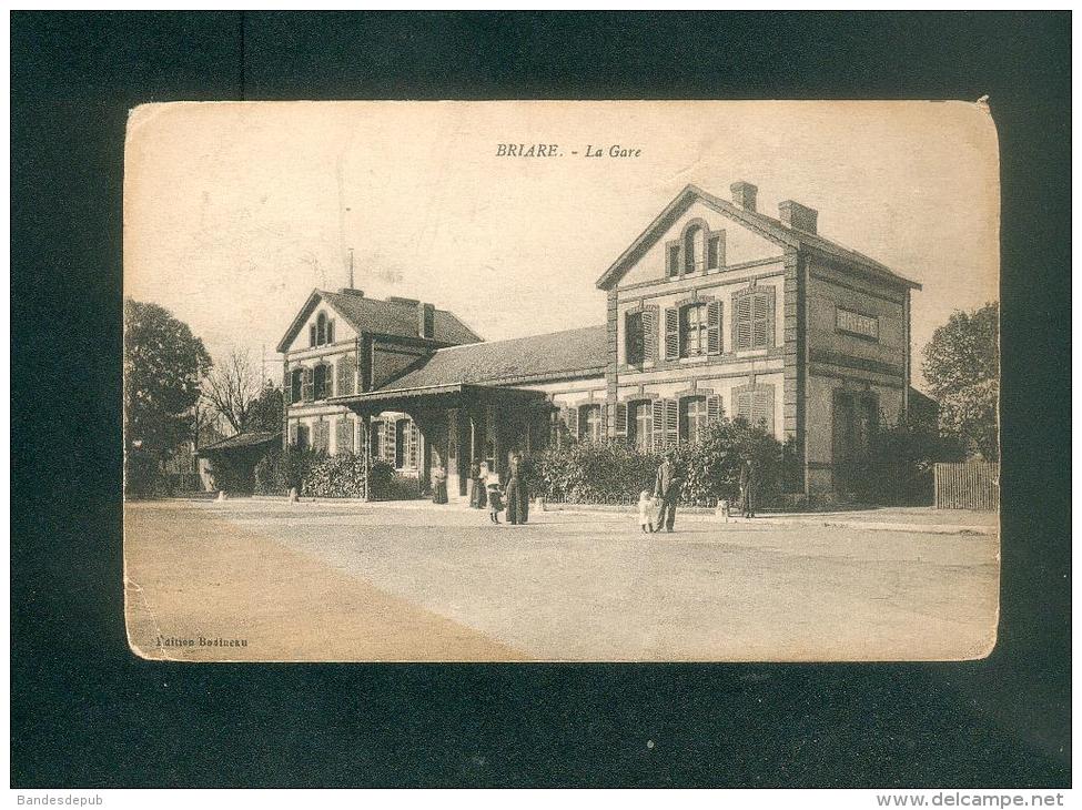 Briare (45) - La Gare ( Chemin De Fer Animée Ed. Bodineau  En L'état ) - Briare