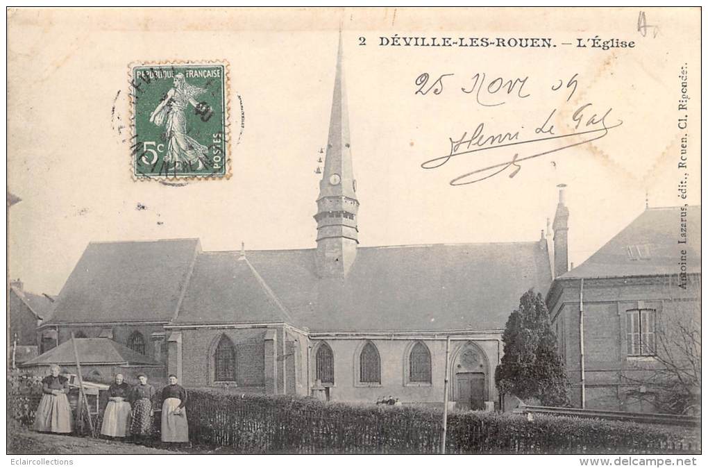 Deville Les Rouen   76  Lot De 3 Cartes  (décollées  Voir Scan) - Andere & Zonder Classificatie