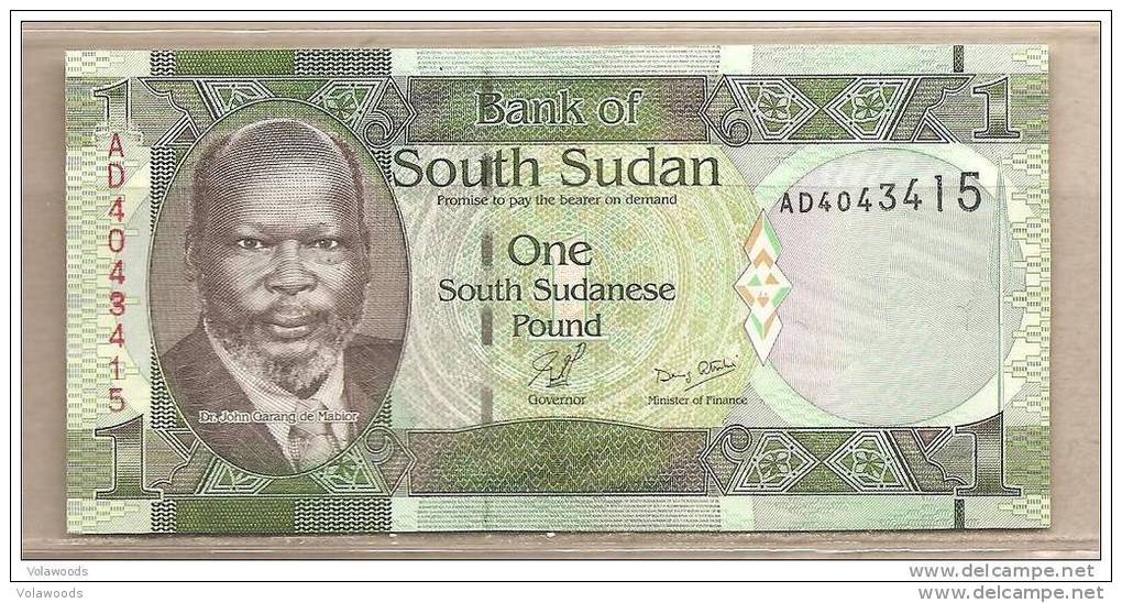 Sud Sudan - Banconota Non Circolata Da 1 Sterlina - 2011 - Sudan Del Sud