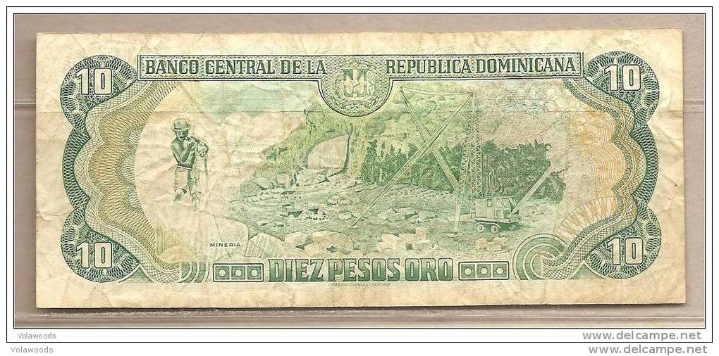 Rep. Dominicana - Banconota Circolata Da 10 Pesos Oro - 1998 - Repubblica Dominicana