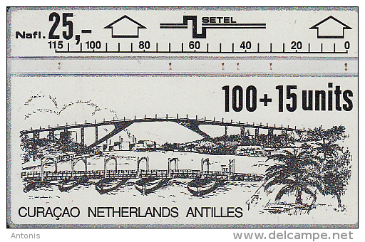 CURACAO - Bridge, CN : 406B, 06/94, Used - Antilles (Netherlands)
