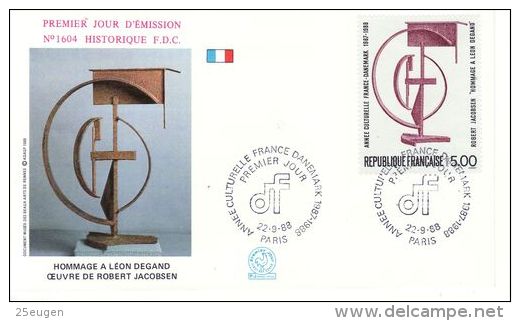 FRANCE 1988 EUROPA SYMPATHY ISSUE   FDC - European Ideas