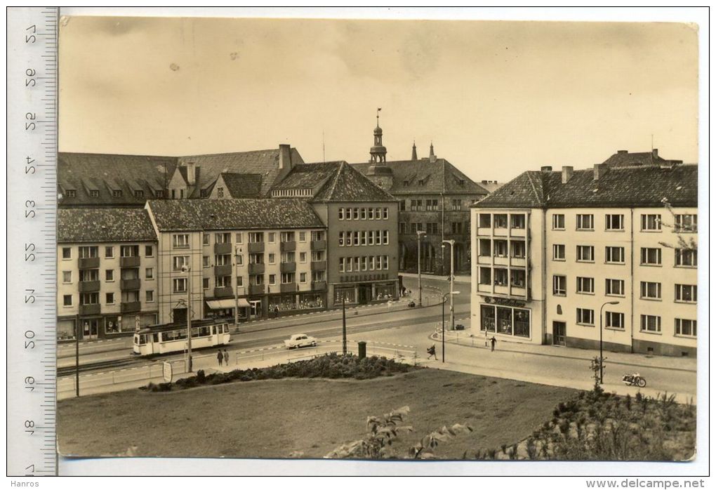 Nordhausen - Rautenstraße, Um 1960/70, Verlag: Konsum Fotocolor Mgdb., Postkarte Mit Frankatur, Mit Stempel, Nordhausen - Nordhausen