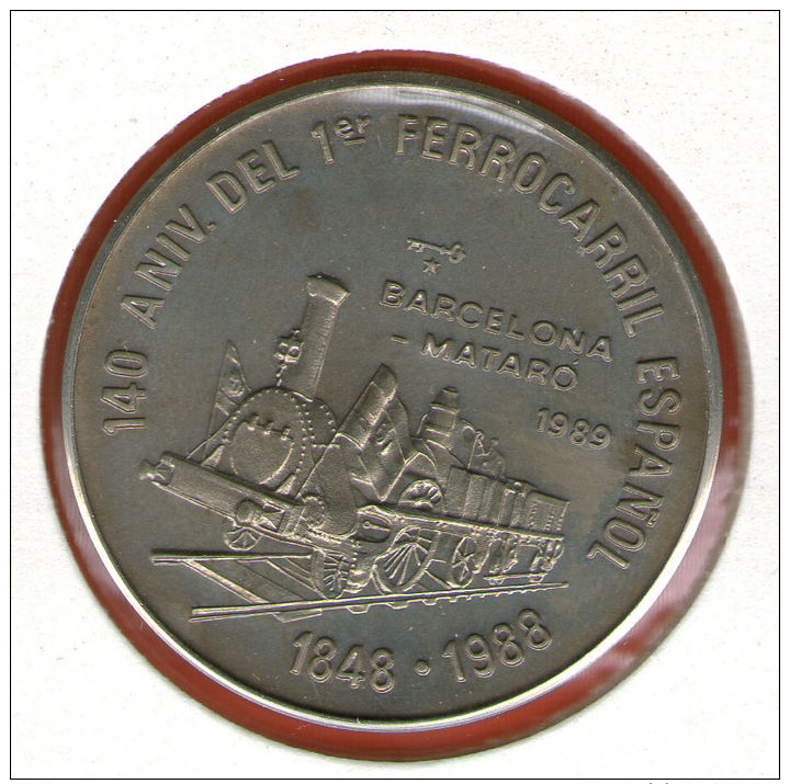 CUBA / KUBA *** 1 Peso 1989 ***  Cu-Ni - KM# 274 - 30mm - 1er Ferrocarril Espa&ntilde;a - First Spanish Railroad - Cuba