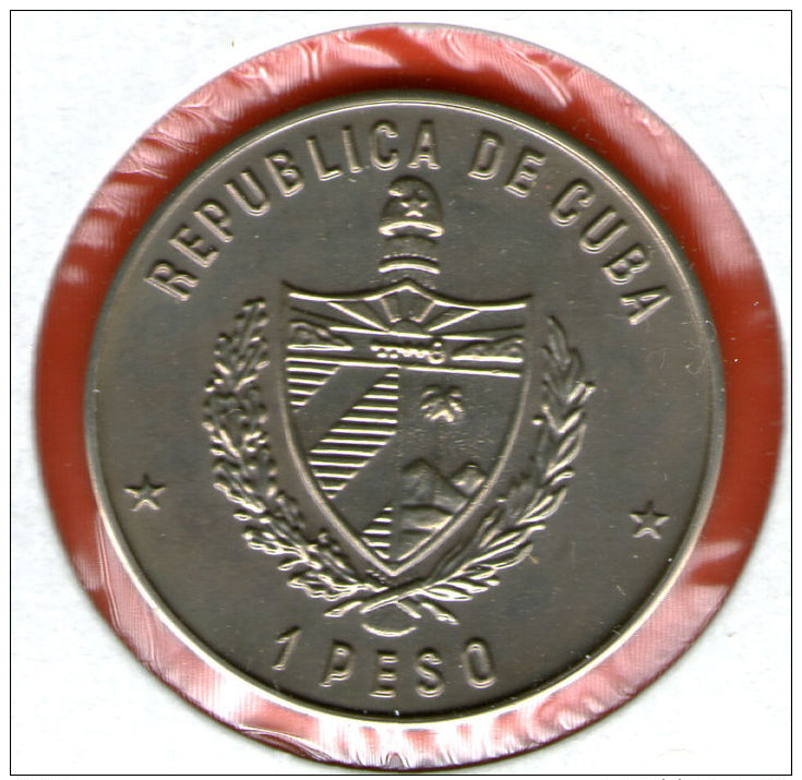 CUBA / KUBA *** 1 Peso 1989 ***  Cu-Ni - KM# 287 - 30mm - Tania La Guerrillera, Argentinian Revolutionary - Cuba