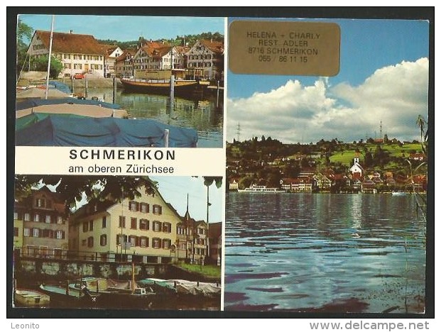 SCHMERIKON SG Zürichsee Restaurant ADLER 1981 - Schmerikon